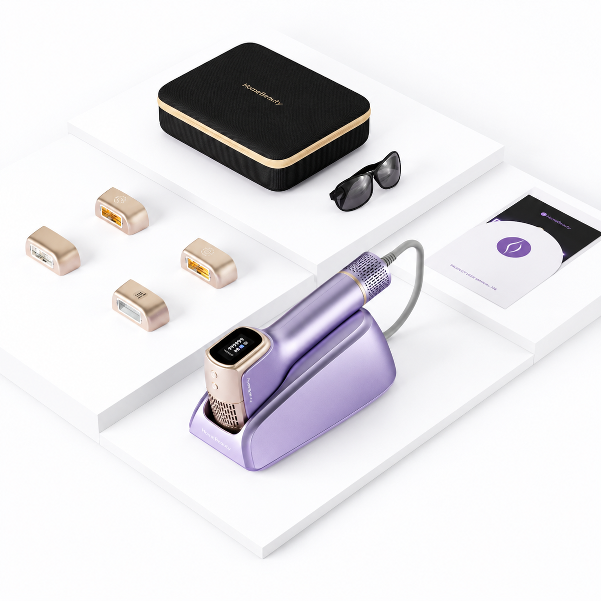 KinseiBeauty T36 IPL Hair Removal Device with HR Lamp Head Purple